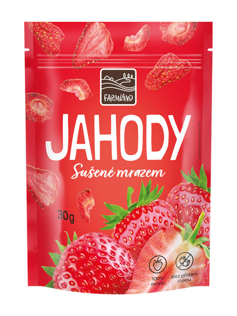 FARMLAND Lyofilizované jahody 30 g