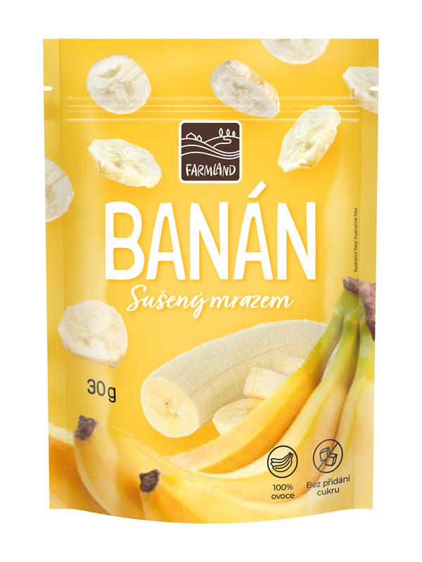 FARMLAND Lyofilizované banány 30 g