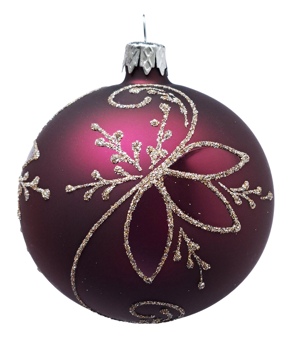 Tarrington House Ozdoby lístky 8 cm fialová 223385 4 ks