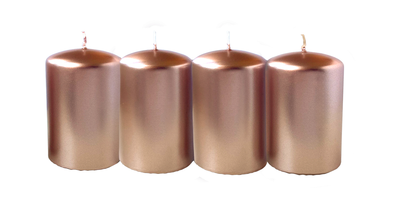 aro Sviečky 50/80 ružové 223356 4 ks