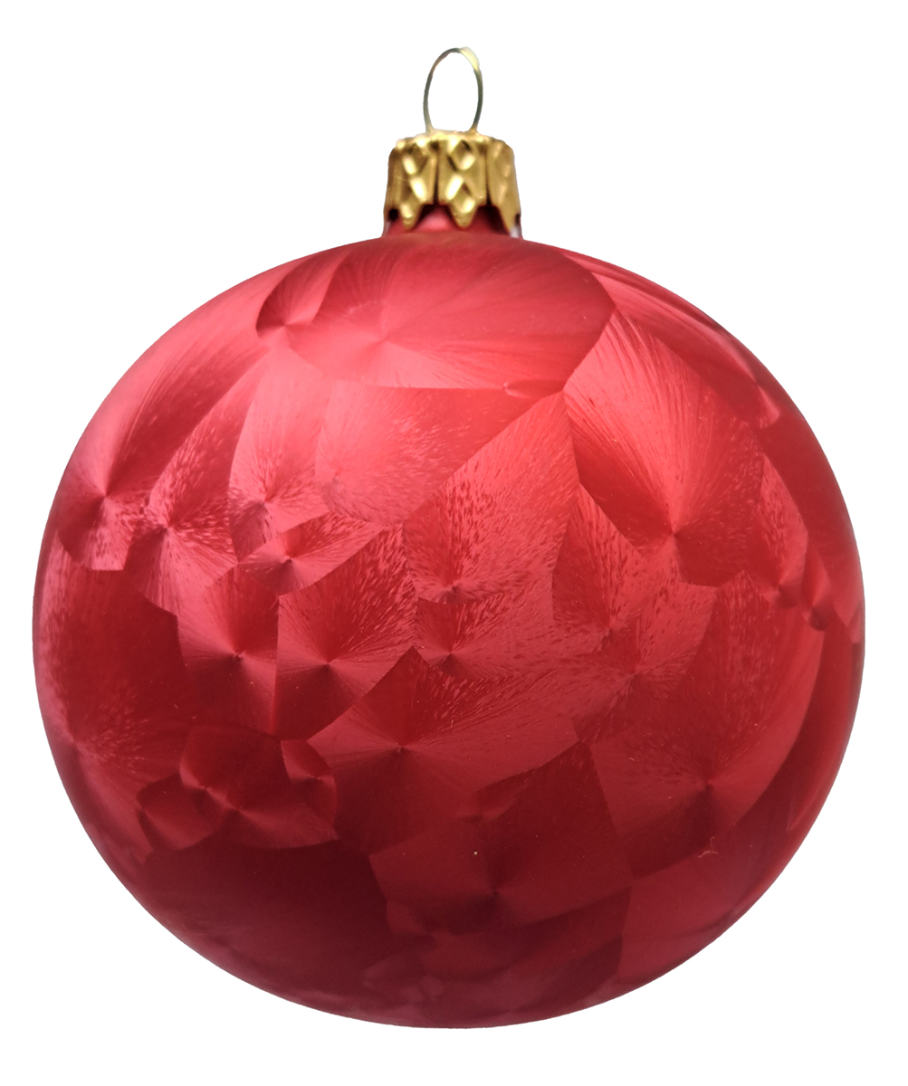 Tarrington House Ozdoby mráz 8 cm červená 223370 4 ks