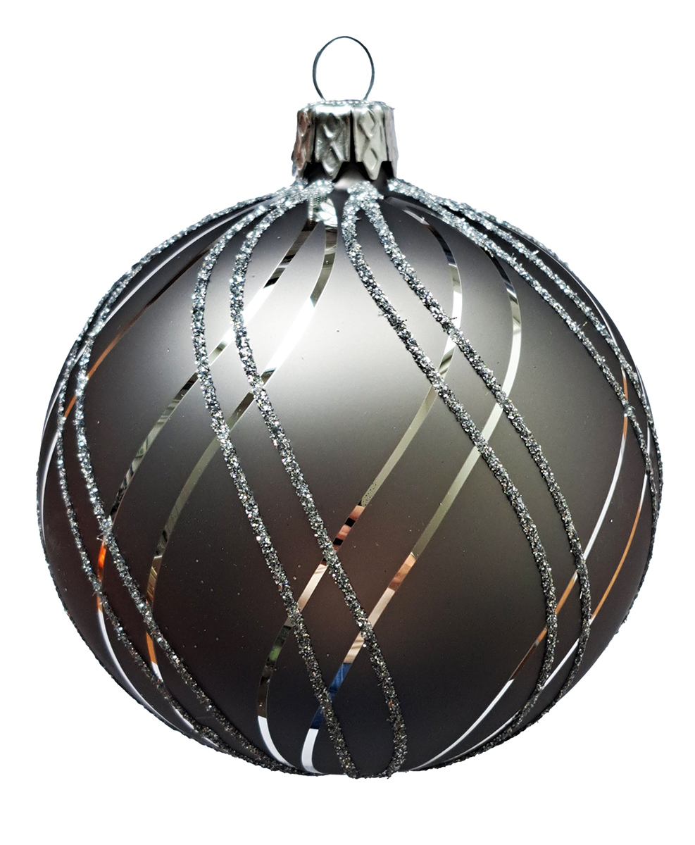 Tarrington House Ozdoby nitky 8 cm šedá 223375 4 ks