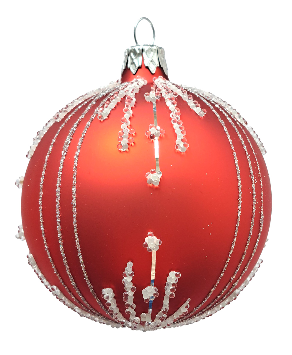 Tarrington House Ozdoby Pro 8 cm červená 223382 4 ks
