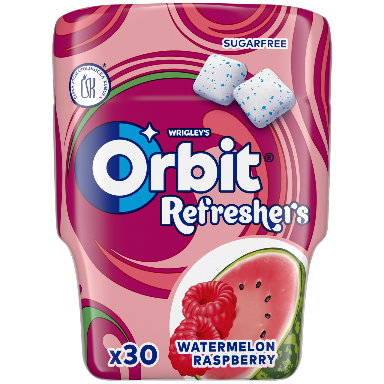 Orbit Refresher žuvačky melón malina 67 g
