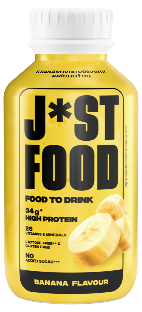 JUST FOOD Nápoj s príchuťou banánu chlad. 500 ml
