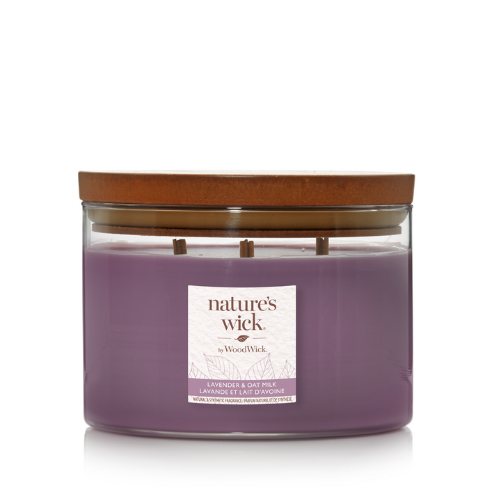 Nature's Wick Sviečka levanduľa a ovsené mlieko 433 g