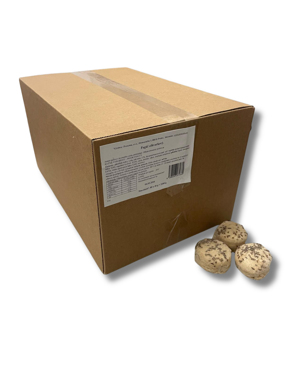 PROXYMA Mini pagáče oškvarkové mraz. 80 x 40 g