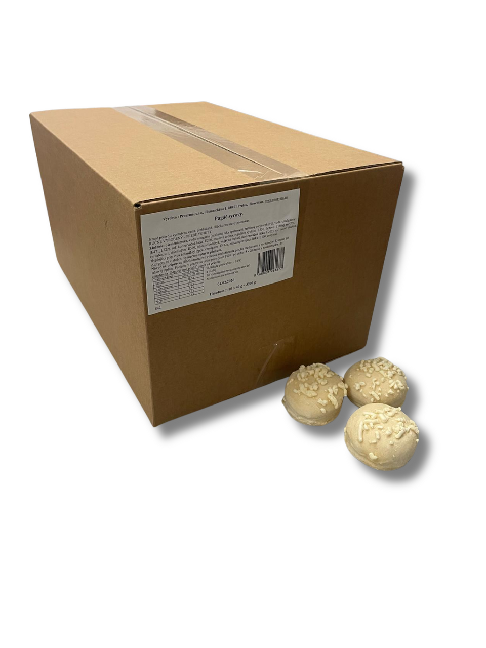 PROXYMA Mini pagáče syrové mraz. 80 x 40 g