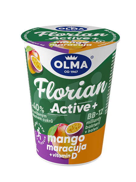 OLMA Florian Active Jogurt mix (čučoriedka,jahoda,mango) chlad. 10x 145 g