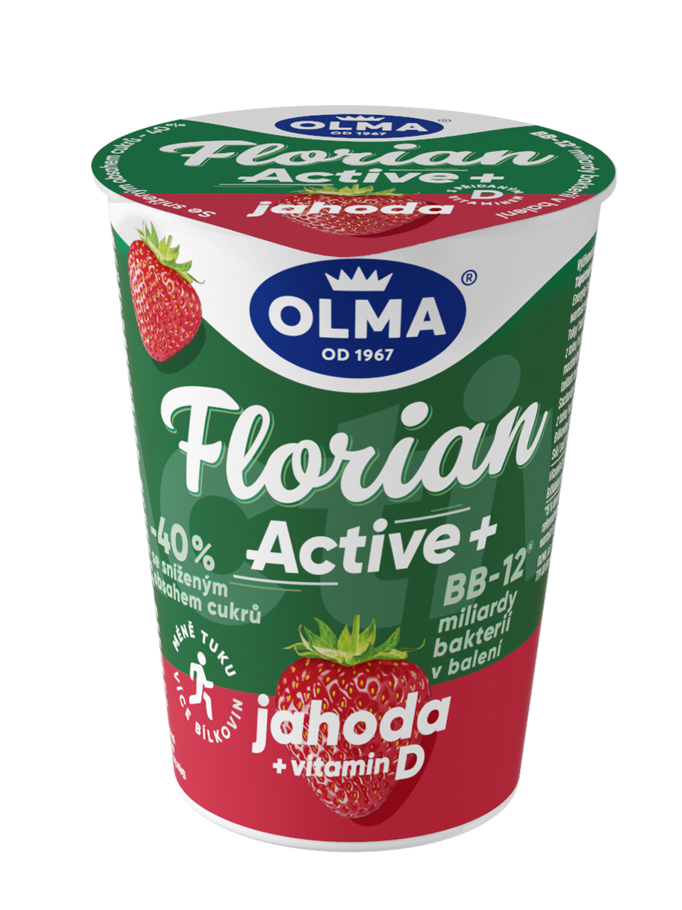 OLMA Florian Active Jogurt mix (čučoriedka,jahoda,mango) chlad. 10 x 145 g