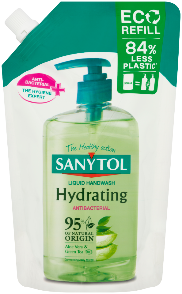 SANYTOL Hydratačné antibakteriálne mydlo náhradná náplň 500 ml