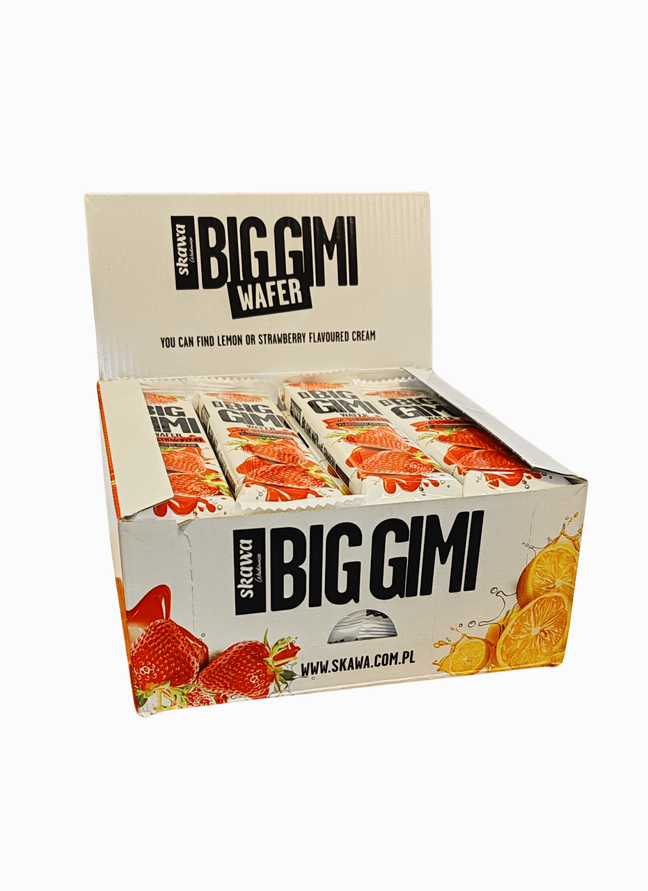 BIG GIMI Oblátky jahodové 24 x 34 g