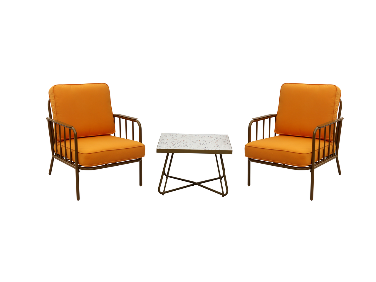 METRO PROFESSIONAL Sofa oceľ set 3 ks