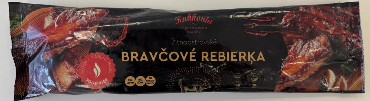 Kukkonia Bravčové rebierka Sous-vide chlad. váž. cca 500 g
