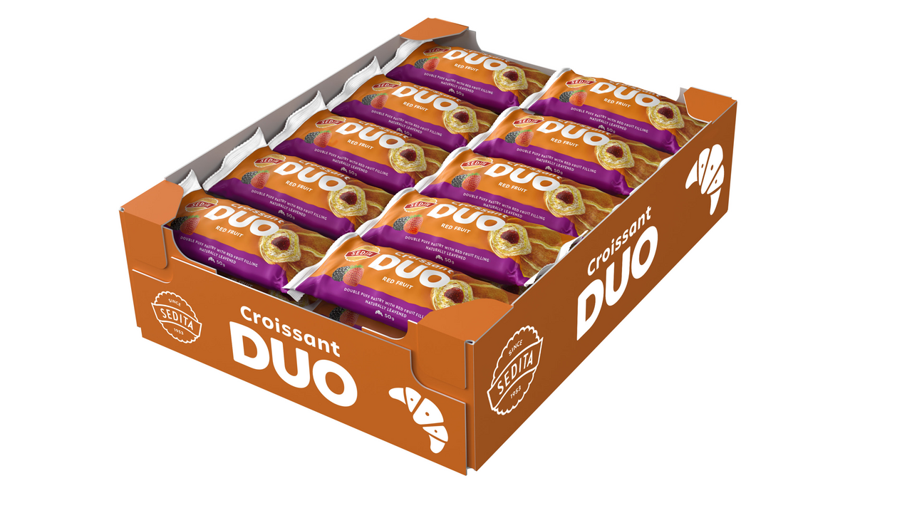 SEDITA Croissant Duo červené ovocie 20 x 50 g