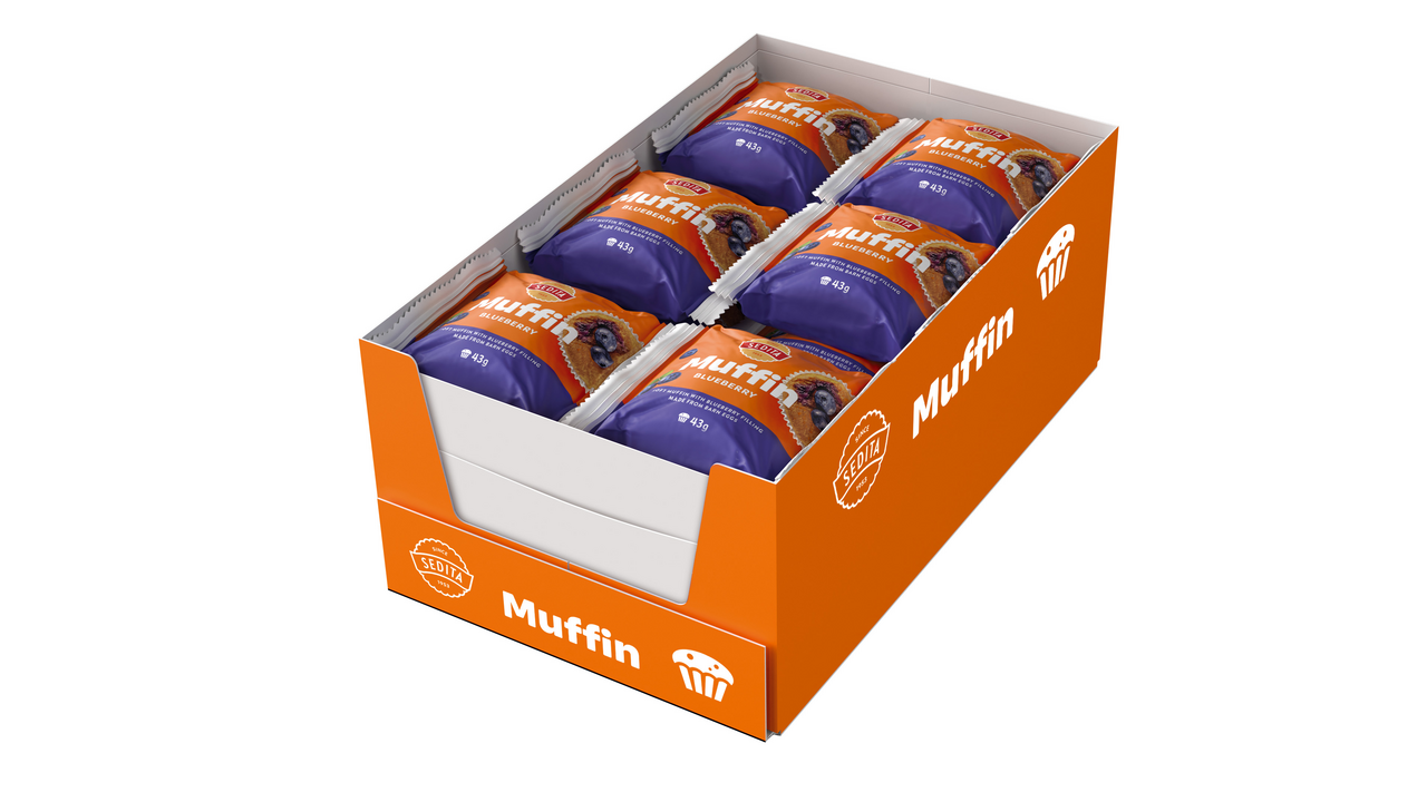 SEDITA Muffin čučoriedka 18 x 43 g