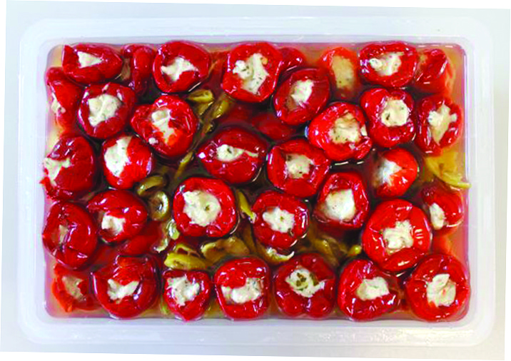 Papričky plnené syrom (pevný podiel 1,2 kg) chlad. 1,8 kg