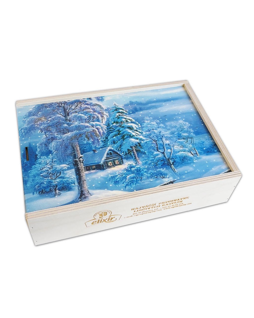 elixír Drevená kazeta zima mix čajov 48 ks