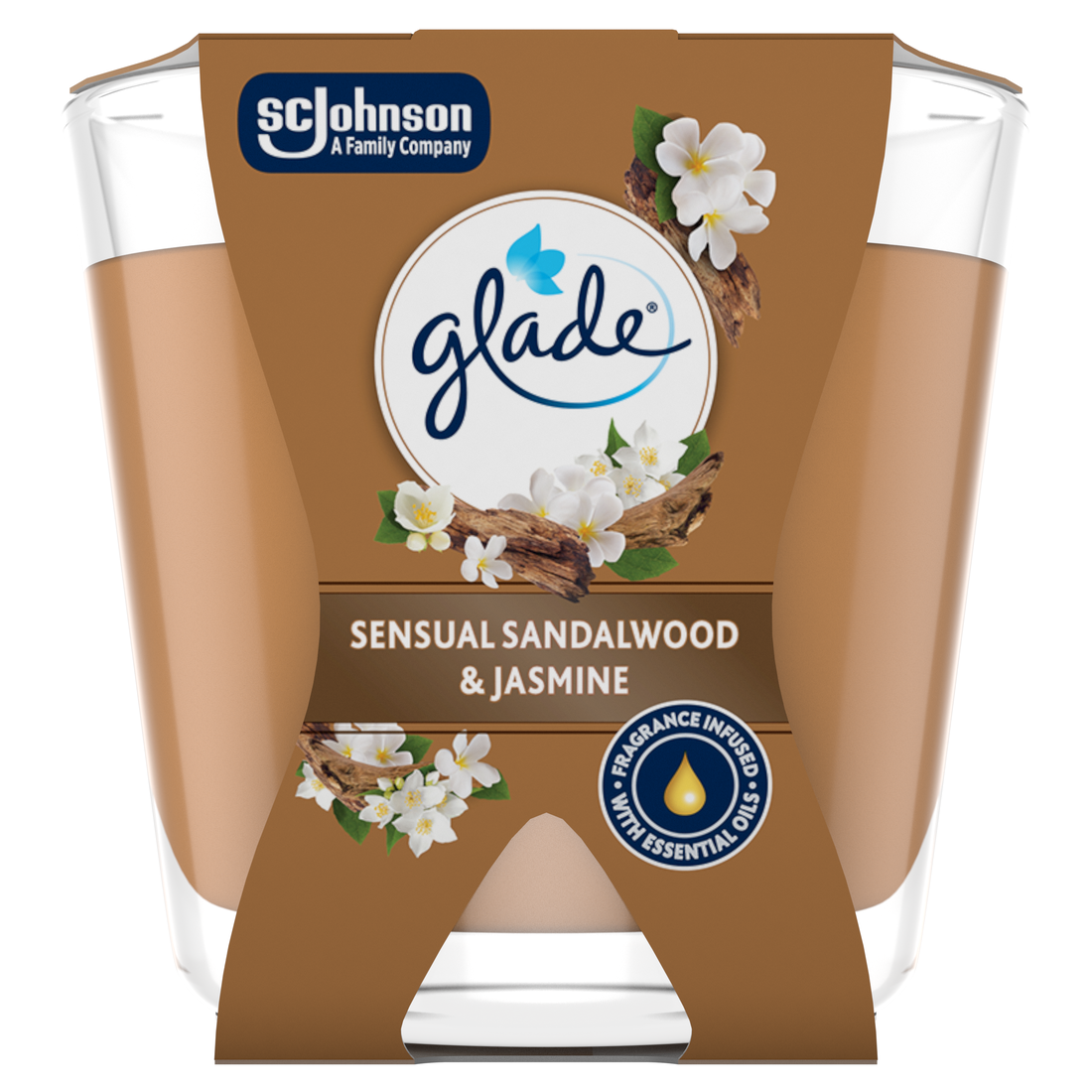 glade Sandalwood & Jasmine sviečka 70 g