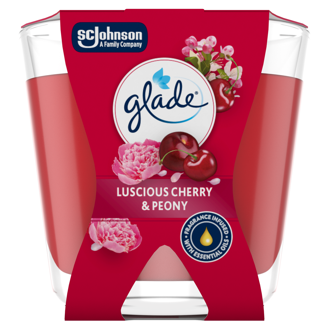glade Cherry & Peony sviečka 70 g