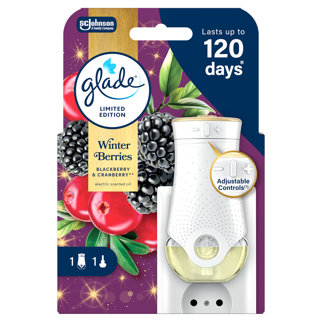 glade Winter Berries elektrický prístroj a náhr. náplň 20 ml