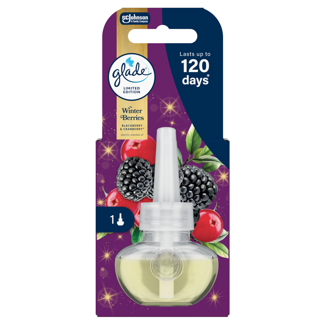 glade Winter Berries náhradná náplň do elektrického prístroja 20 ml