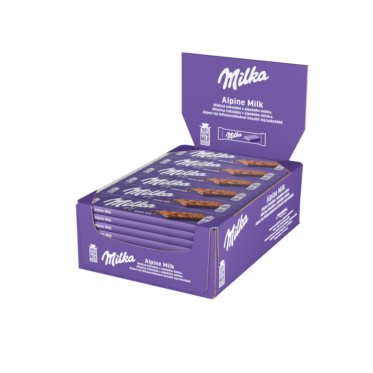 Milka Čokoládová tyčinka mliečna 48 x 25 g