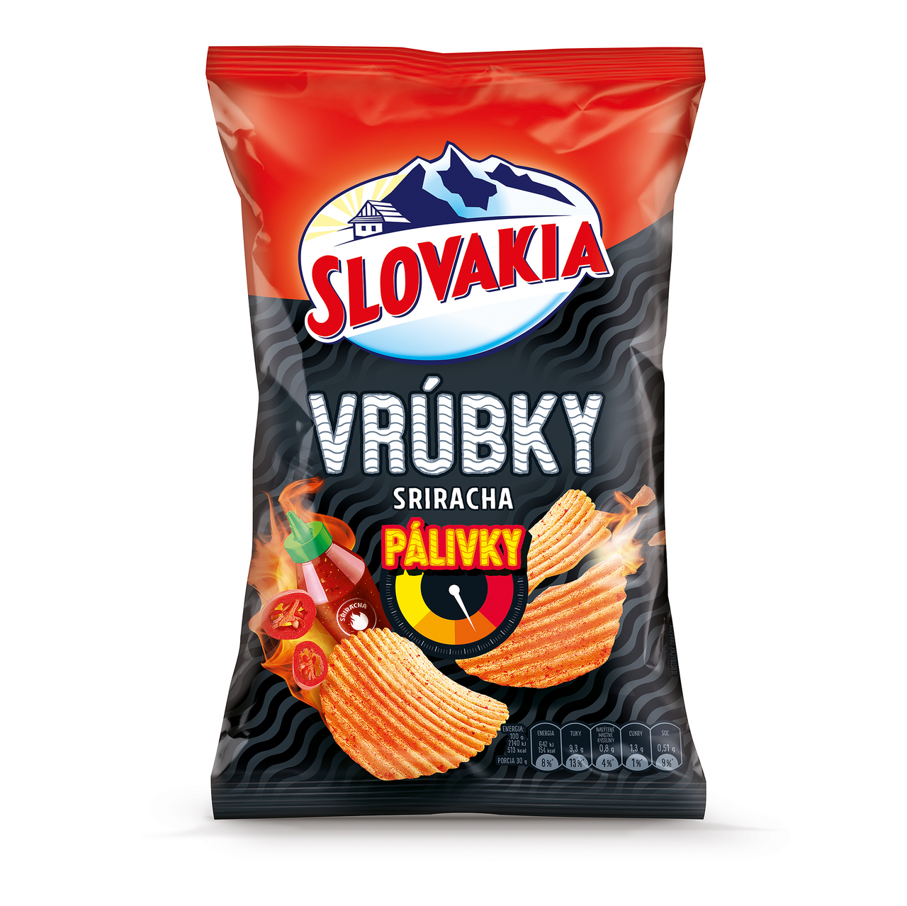 SLOVAKIA Vrúbky pálivky sriracha 120 g