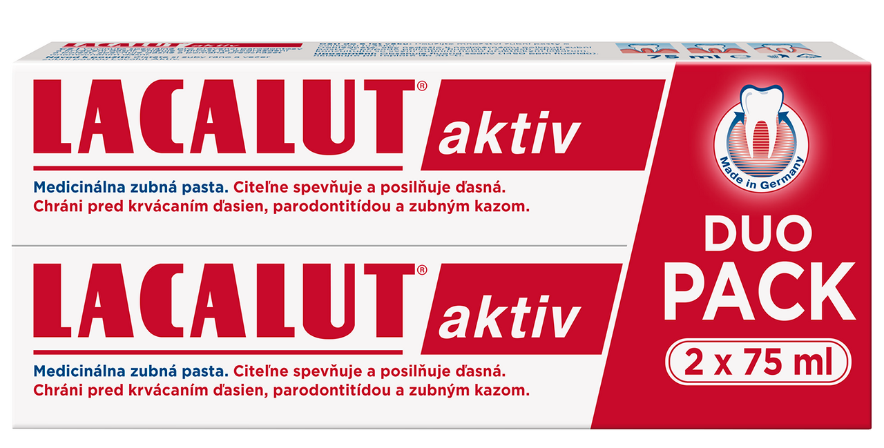 LACALUT Aktiv duo 2 x 75 ml