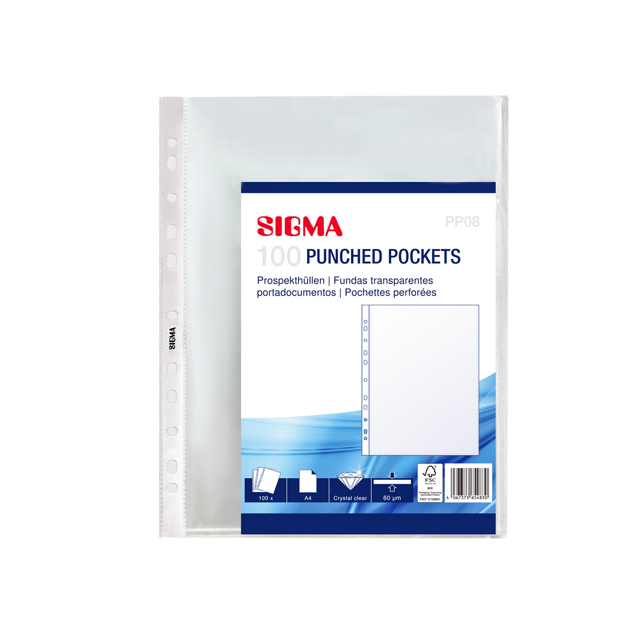 SIGMA Euroobal A5 priehľadné 100 ks