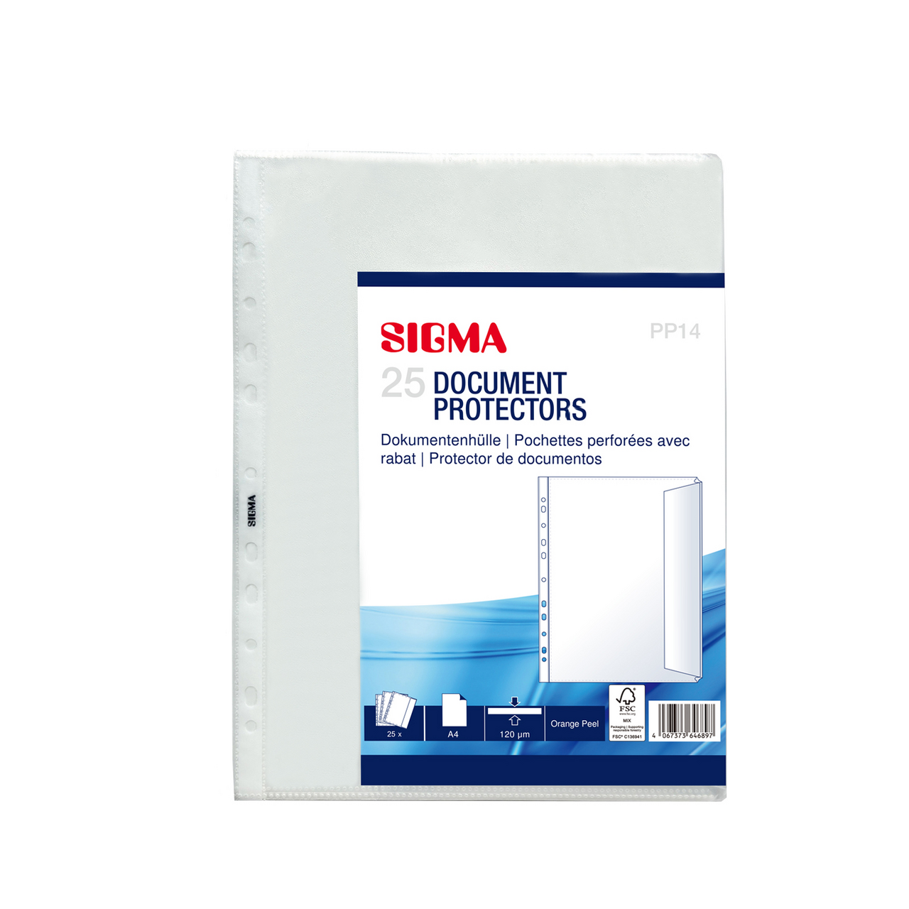 SIGMA Euroobaly A4 priehľadné 100 ks