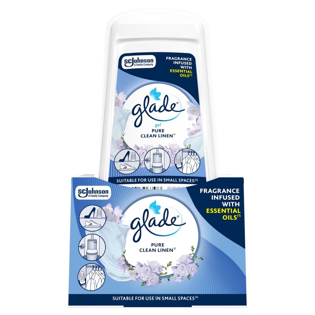 glade Clean Linen gél 2 x 150 g