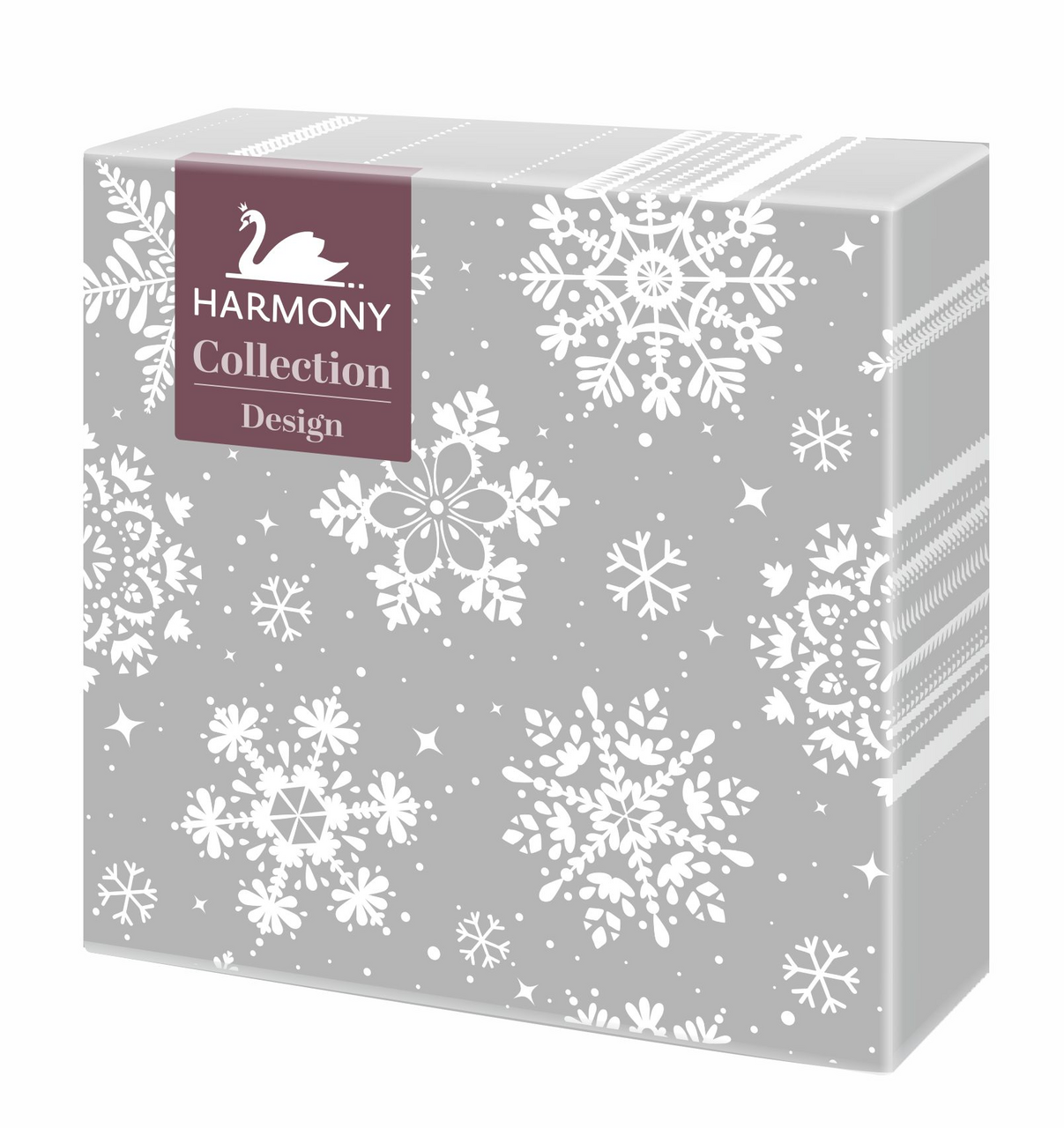 HARMONY Servítky Snow Flake 3 vrstvové 33 cm 20 ks