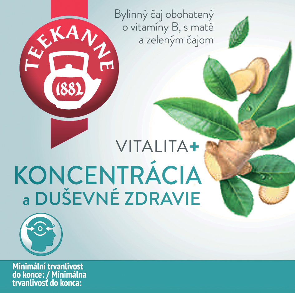 TEEKANNE Vitalita a koncentrácia funkčný čaj 18 g