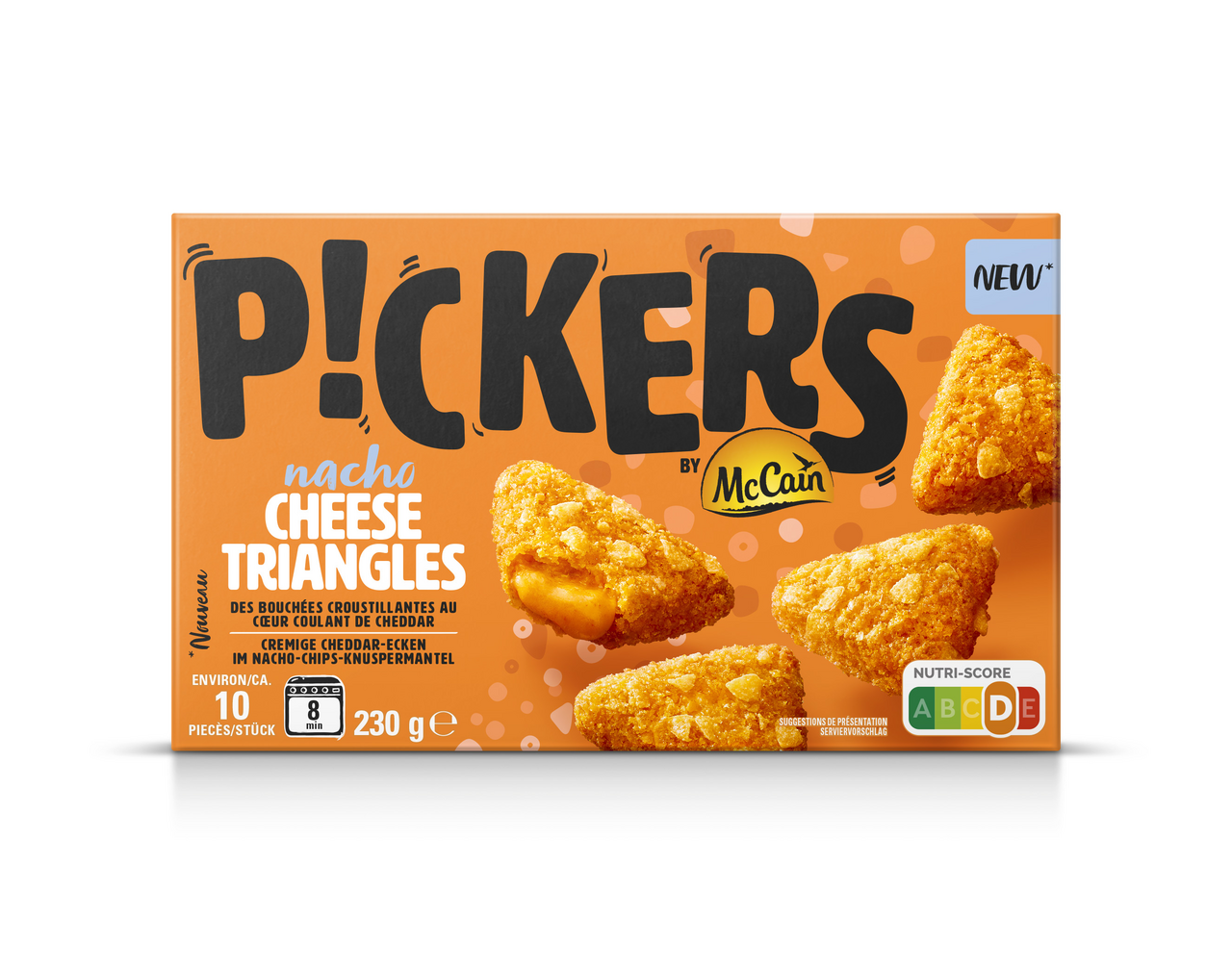 McCain PICKERS Nacho Cheese Triangles mraz. 230 g