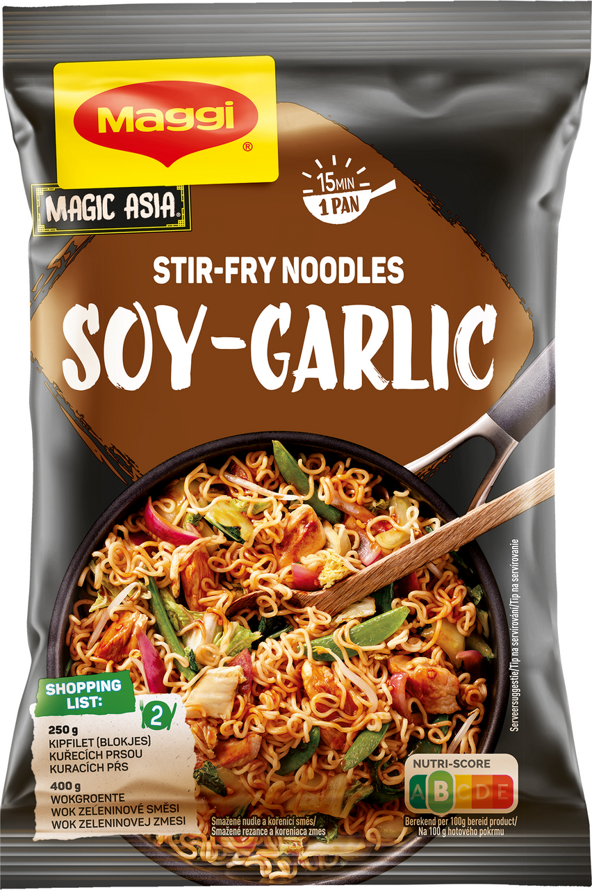 Maggi Rezance s cesnakom a sójovou omáčkou 185 g