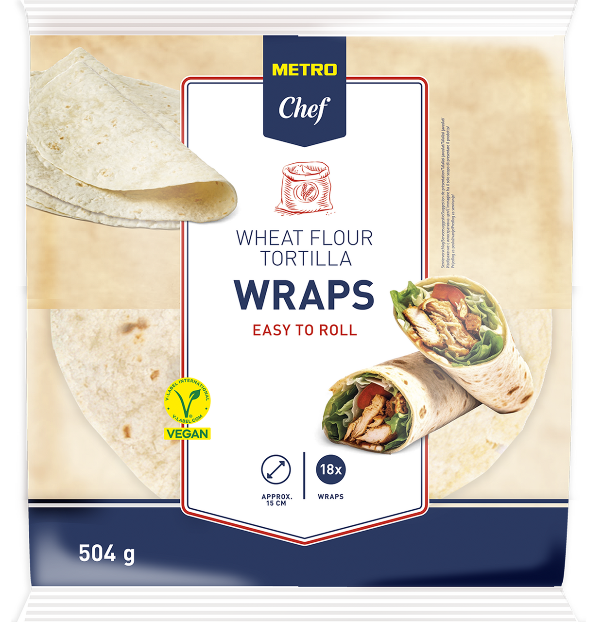 METRO Chef Tortilla 15 cm / 18 kusov, 504 g