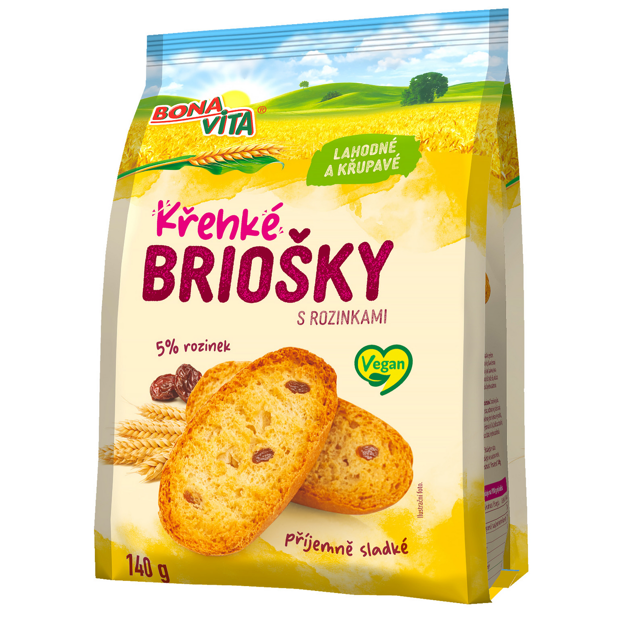 BONAVITA Briošky krehké s hrozienkami 140 g