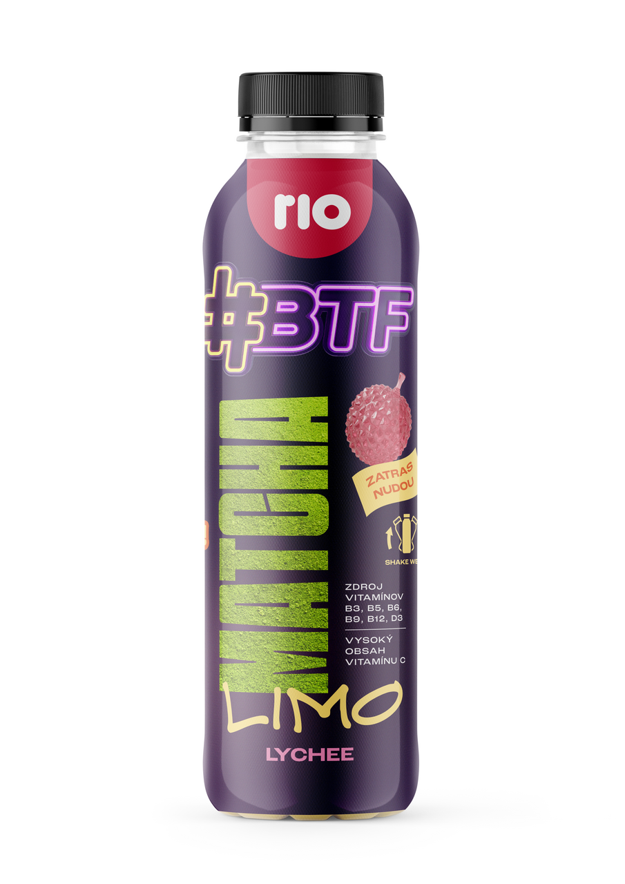 RIO BTF matcha lychee 6 x 400 ml vratná PET fľaša