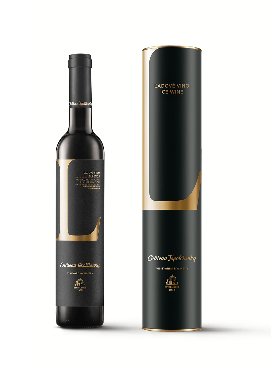 Château Topoľčianky Frankovka modrá ľadové víno 375 ml darčekové balenie