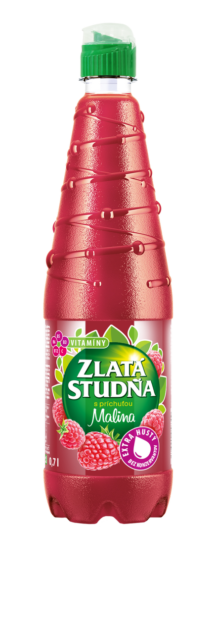 ZLATÁ STUDŇA Sirup s vitamínmi malina 6 x 700 ml