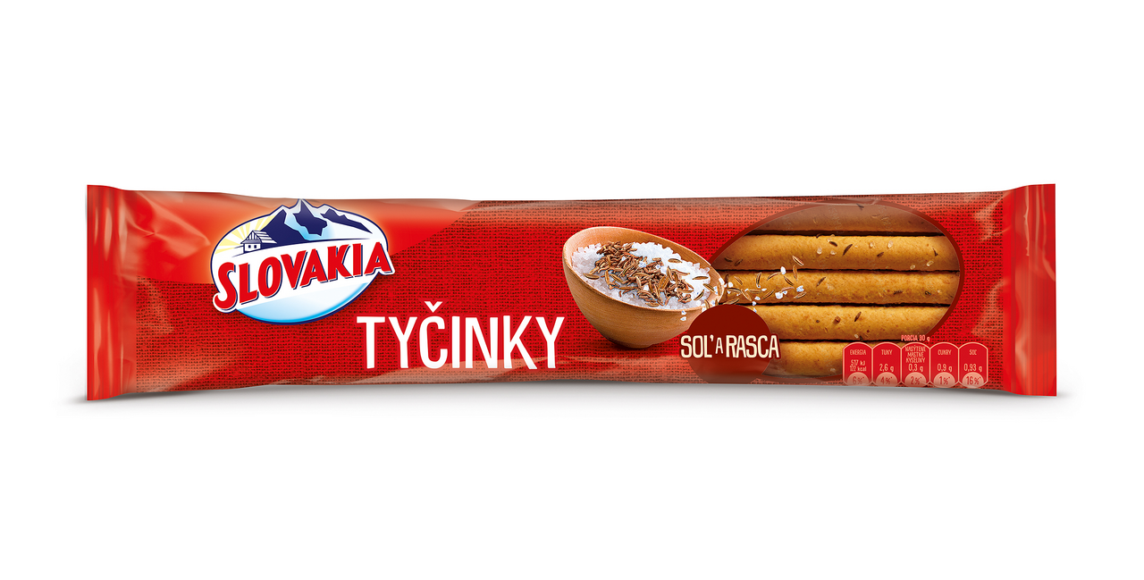 SLOVAKIA Tyčinky soľ a rasca 100 g