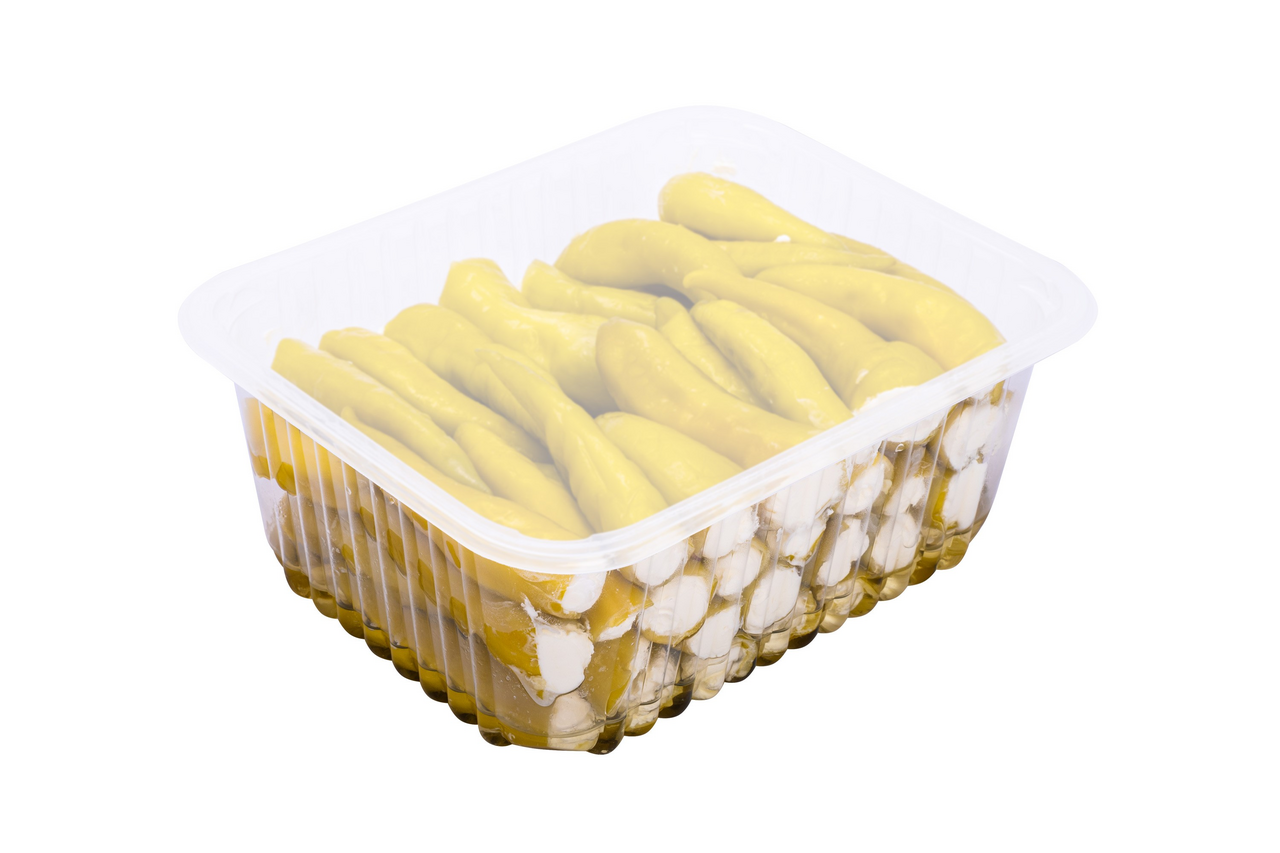 Feferónky zelené plnené syrom chlad. 1,1 kg