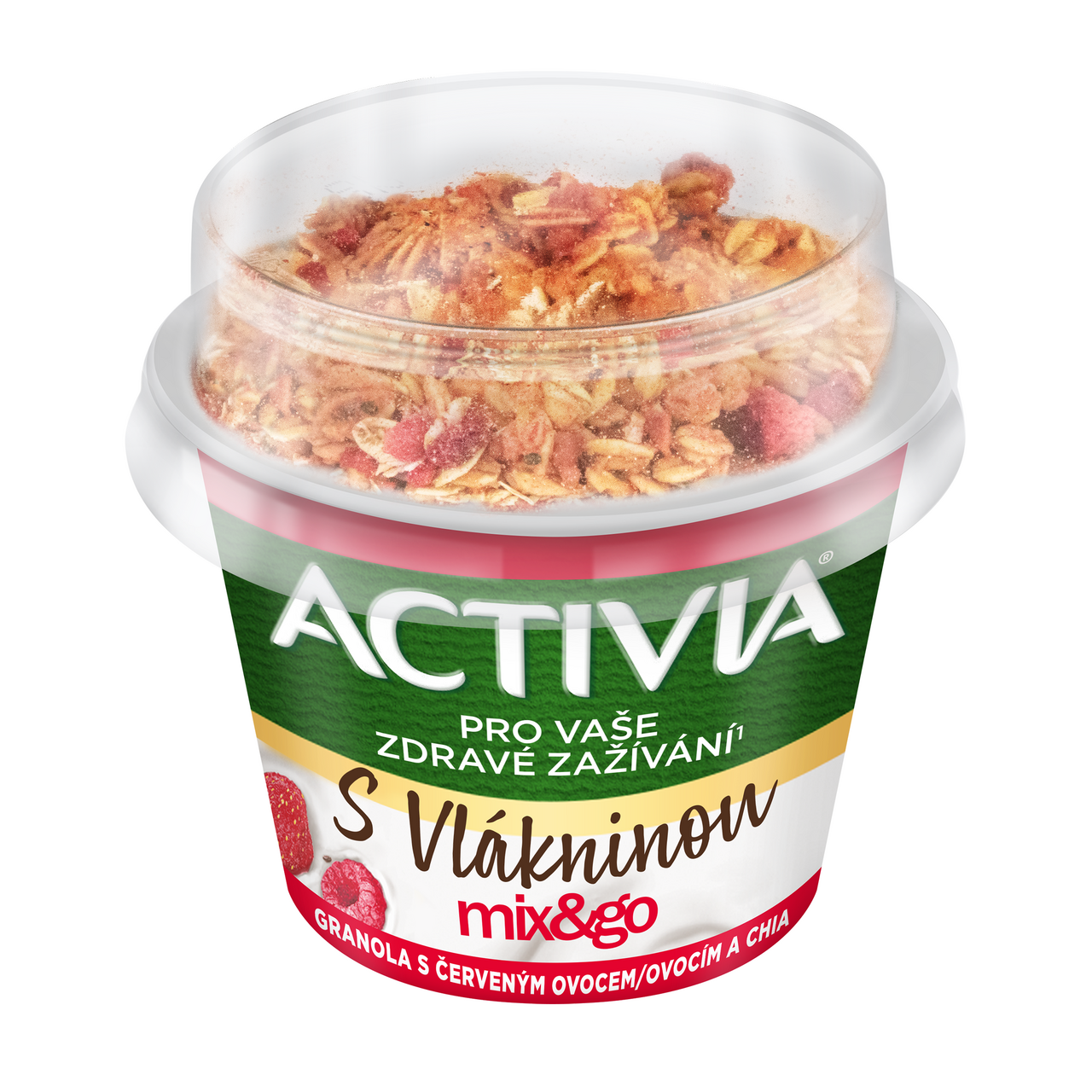 ACTIVIA Mix&go červené ovocie a chia chlad. 165 g