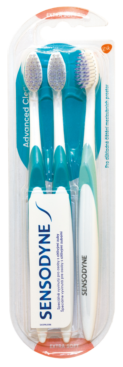 SENSODYNE Advanced Clean zubné kefky 3 ks