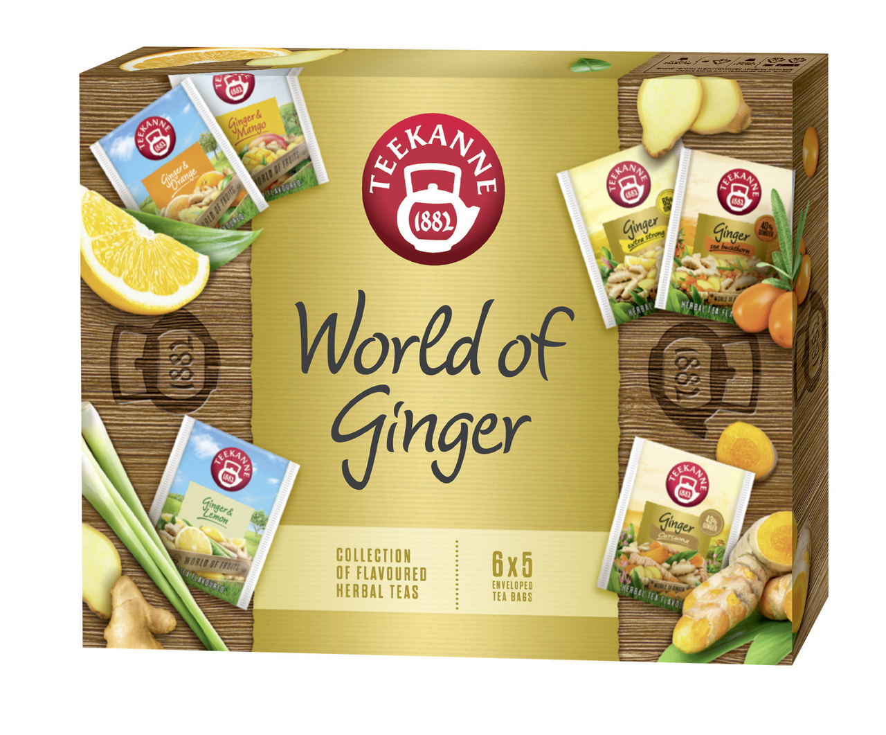 TEEKANE World of Ginger kolekcia čajov 55 g
