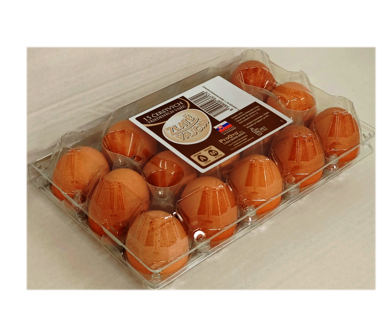 Zlaté Vajcia z klietkového chovu M 15 ks