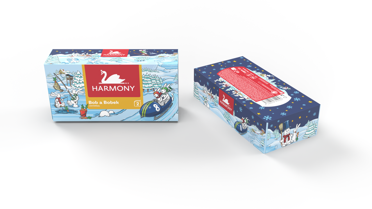 HARMONY Bob a Bobek kozmetické utierky 150 ks