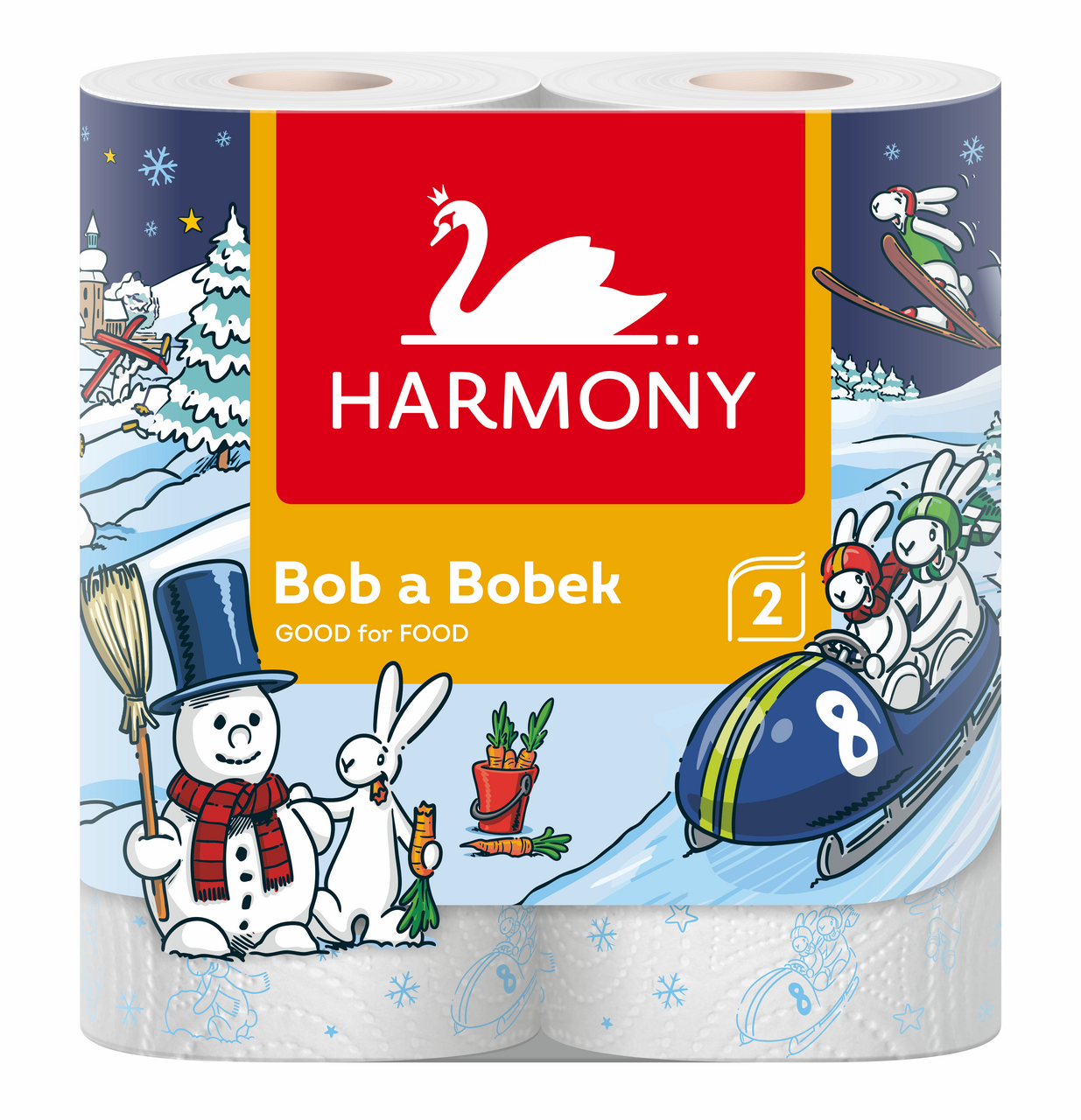 HARMONY Bob a Bobek kuchynské utierky 2 vrstvové 1 ks