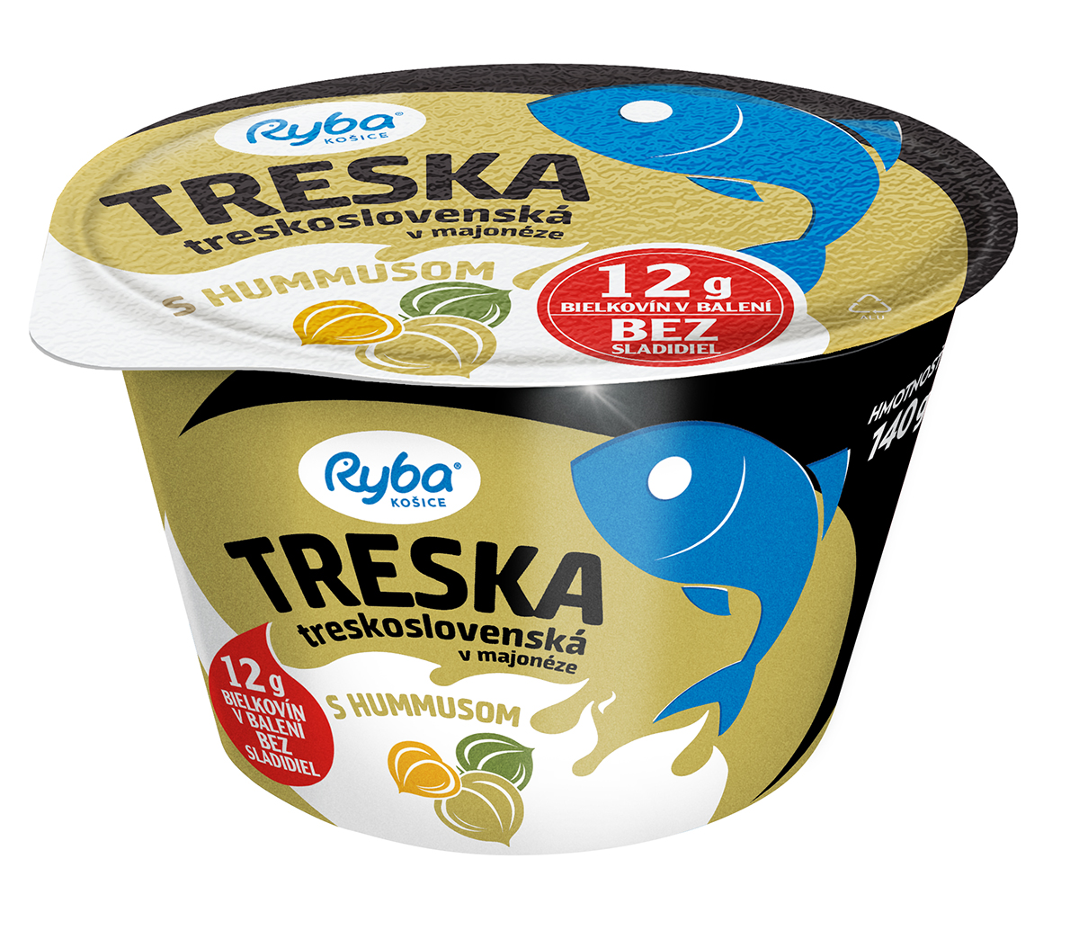RYBA Košice Treska treskoslovenská s hummusom chlad. 140 g